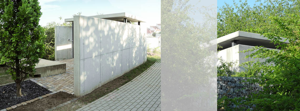 Ansicht aus Richtung Gehweg und Fernwirkung Ansicht aus Richtung Gehweg und Fernwirkung