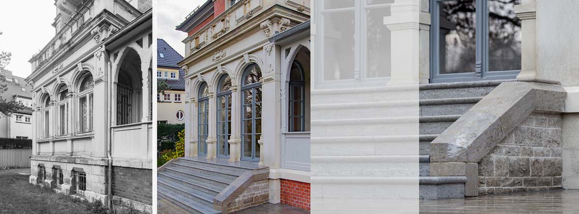 2022 erfurt sanierung umbau villa kaestner denkmal erker natursteintreppe holzfenster